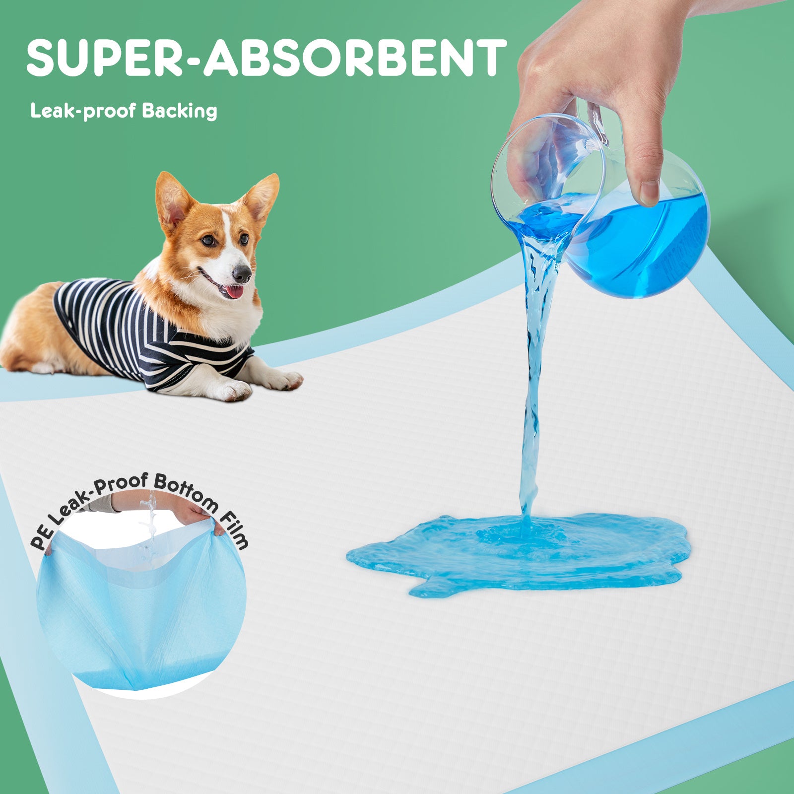 Mess-Free Dog Pee Pads – Strong, Absorbent, Disposable