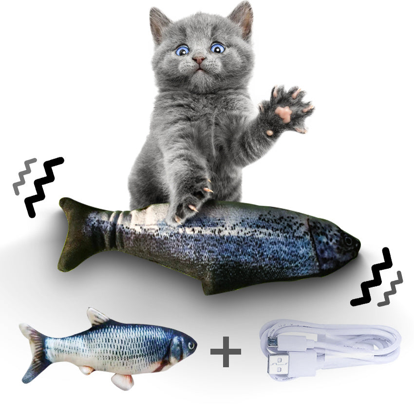 Lively Fish Toy for Cats – Catnip-Free, Pure Fun